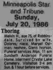 Mels obit