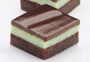 Fudgy Mint Cheesecake Bars